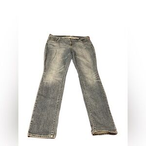 Old Navy Original Mid- Rise Blue Denim Jeans Size 16 Long Good Condition!